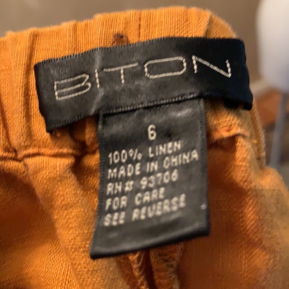 Linen mini skirt - Picture 5 of 5